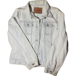 Guess Women's Blue and White Jacket